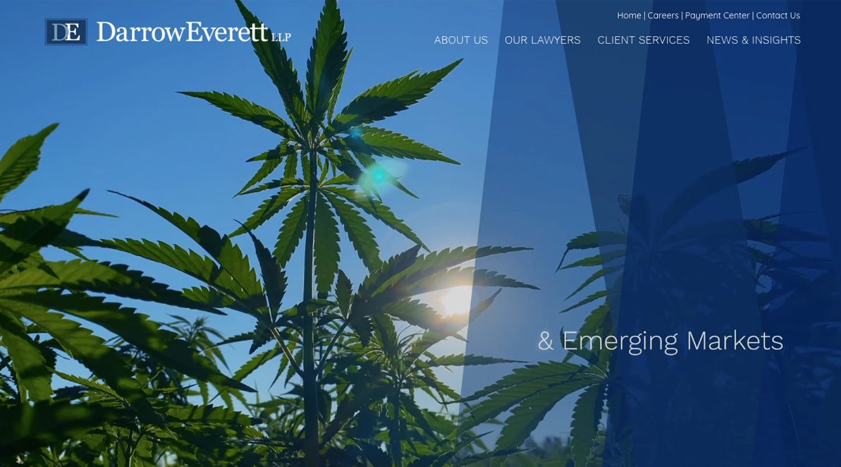 The DarrowEverett LLP website home page